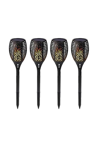 AB HOMES Solar Torch LED with Flame Effect