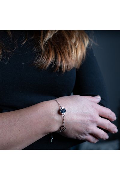 tzachebot Aromatherapy bracelet, Sweet Harmony collection, rose gold with Czech diamonds