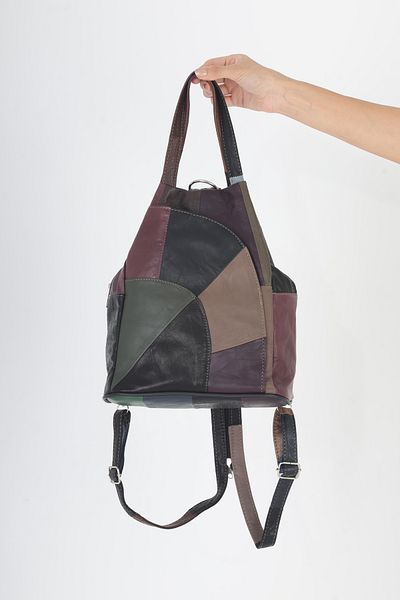 Erzeno Genuine Leather Women's Backpack / Suitable for Use as a Multifunctional Shoulder Bag and Backpack