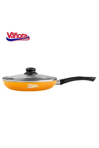 Vanora Home Pressed aluminum frying pan with lid, non-stick coating, bakelite handle, 24x4 cm, Vanora Home