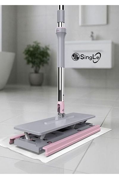 Single Compatible with All Cloths Click Mop 4XL Self-Wringing Mop Mop Compatible with Wet Wipes