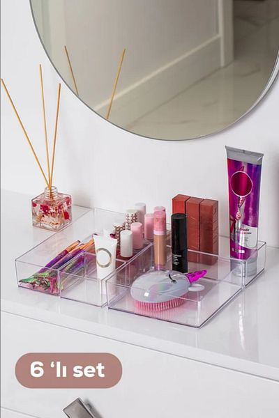 ATABY Gondola Sabrina 6-Pece Jewelry Accessories Organizer Box - Συρτάρι πολλαπλών χρήσεων Jewelry Makeup Organizer