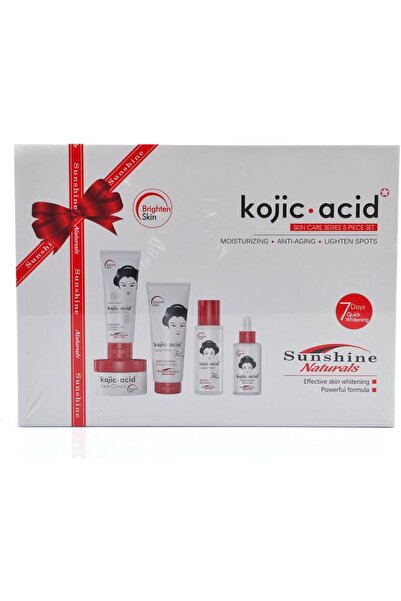Sunshine Naturals مجموعة العناية بالوجه بحمض الكوجيك (5 قطع) (صن شاين ناتشورالز)