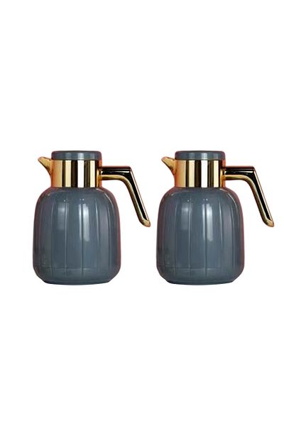 DVINA 2-piece thermos set for tea and coffee, 1 liter + 1 liter, multiple colors