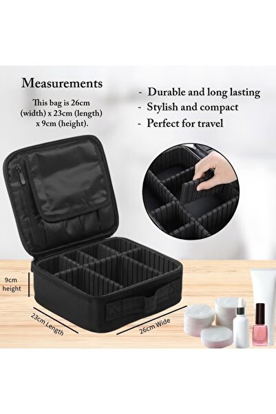 Primo Plus Portable Makeup Bag Black