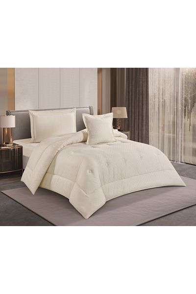 HOURS Horse Comforter Set, Single and a Half, 160 cm, Queen Size, 4 Pieces, Plain