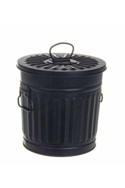 Bizzotto Cos gunoi zinc negru London 22x18.5x21.5 cm