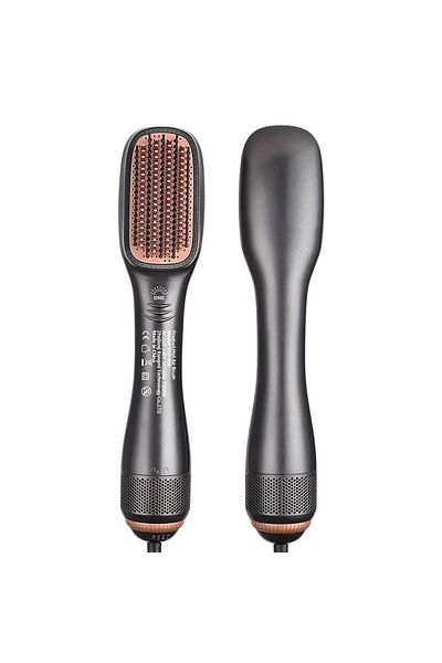 Dex Dinx 2-in-1 Heated Hair Brush 1200-1500W, Straightening, Drying and Volumizing, 3 Speeds