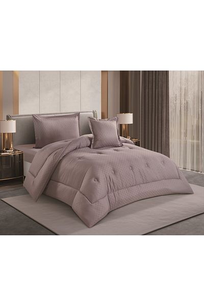 HOURS Horse Comforter Set, Single and a Half, 160 cm, Queen Size, 4 Pieces, Plain