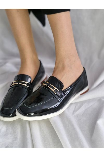 aayak&kabımofficial Women's Loafer Shoes with Stylish Metal Buckle – for Casual and Office Combinations