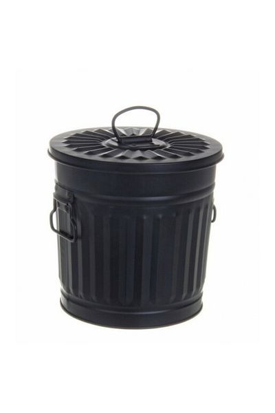 Bizzotto Cos gunoi zinc negru London 22x18.5x21.5 cm