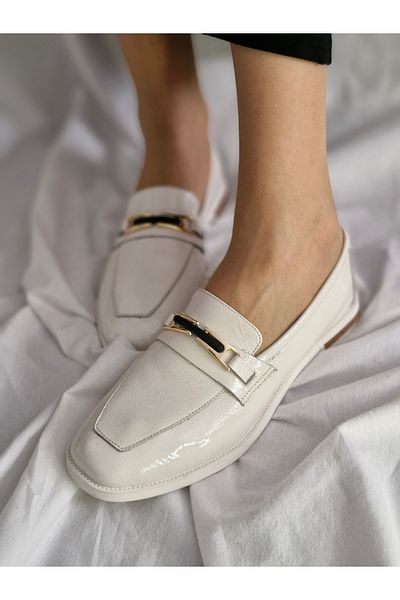 aayak&kabımofficial Women's Loafer Shoes with Stylish Metal Buckle – for Casual and Office Combinations