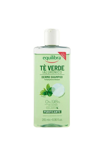 Equilibra Sampon cu Ceai Verde si Acid Hialuronic, 265 ml, Equilibra