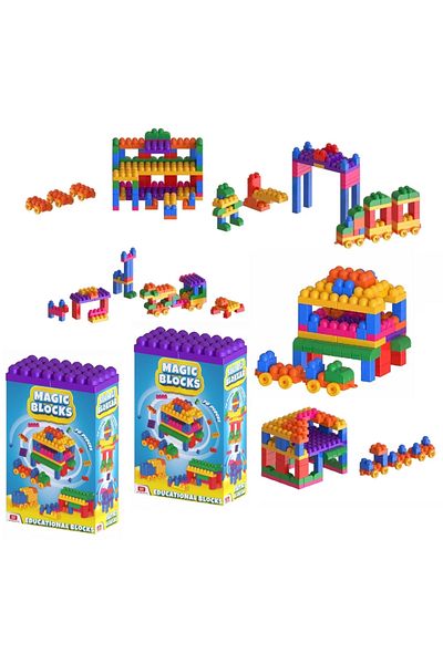 ByCaretta Magic Blocks Magic Educational Blocks 152 Pieces