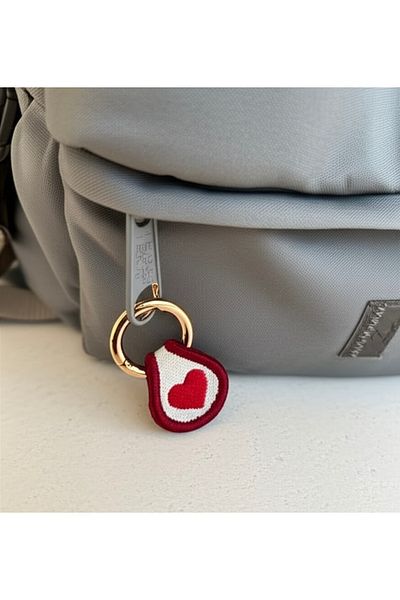 AYDK Heart Embroidered Multi-Purpose Keychain Charm |   Bag Jeans Trousers Shoes AirPods Compatible