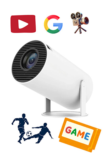 Teknoşık WiFi’li Akıllı Android Projeksiyon | Ultra HD | Taşınabilir Ev Sineması