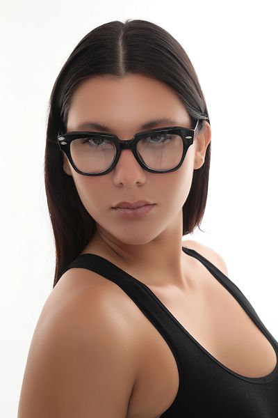 STAOOM Wayt Transparent Blue Clear Glasses