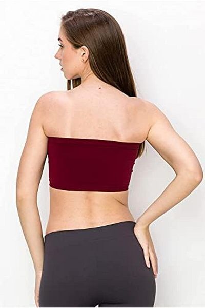 Glamroot Women's Strapless Non Padded Tube Bra, Free Size