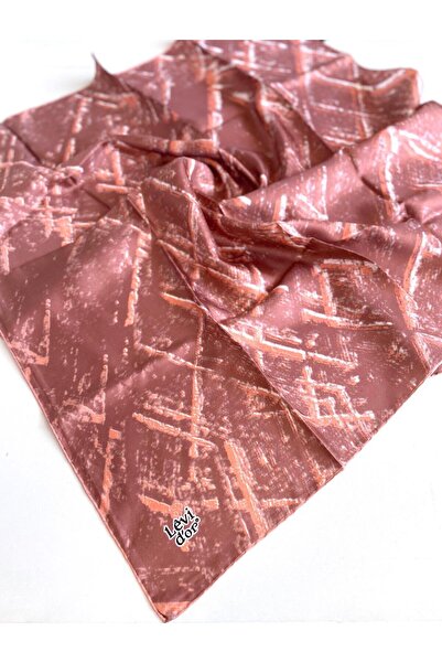 Levidor وشاح تيفيل من الحرير الخالص 48980 نمط مختلط من الورد المجفف