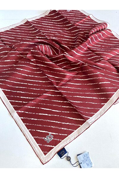 Levidor Tivil Pure Silk Scarf 49368 Μπορντό Μικτό σχέδιο