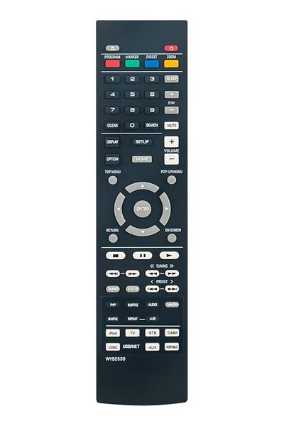 The Bros Replaced Remote Control WY92530 Fit for Yamaha Blu-ray Disc Player BRX-610 BRX-610BL BRX610 BRX610BL