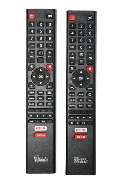 The Bros Universal TV Remote Control, General Supreme, Black
