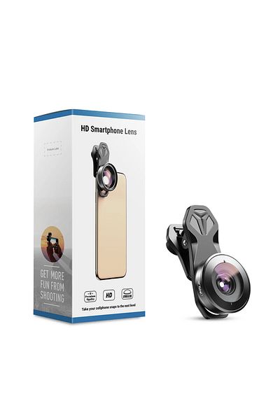 APEXEL Professional 195 degree fisheye lens, Apexel brand with mounting system for iPhone 13, iPhone