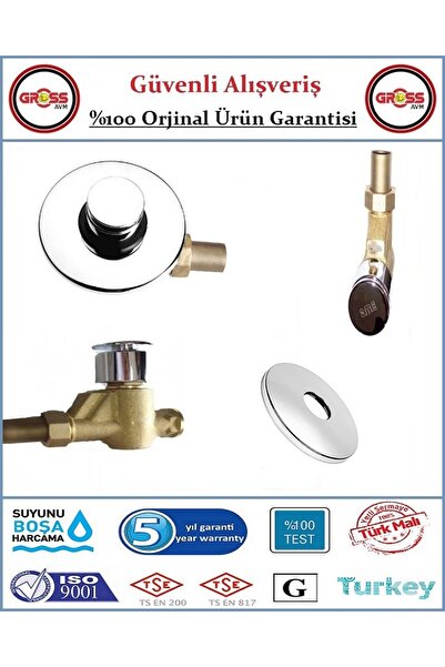 BMS Zaman Ayarlı Gömme Sıva Altı Bas 3/4'' - %100 Prinç - Orjinal Ürün - 5 Yıl Garanti