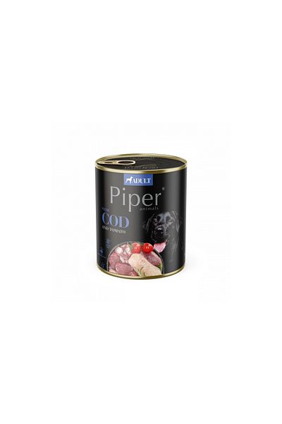 Dolina Noteci Hrană umedă Piper Adult, Cod și Roșii 800g