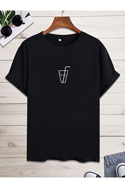 EYAX MODA Tricou UNISEX imprimat cu croială lejeră