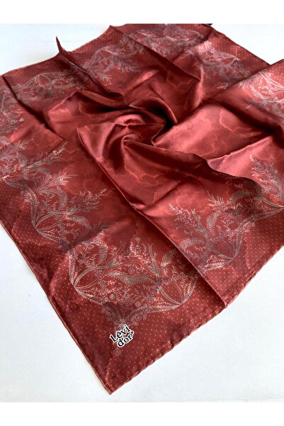 Levidor Tivil Φουλάρι από καθαρό μετάξι 48978 Κόκκινο Μικτό σχέδιο