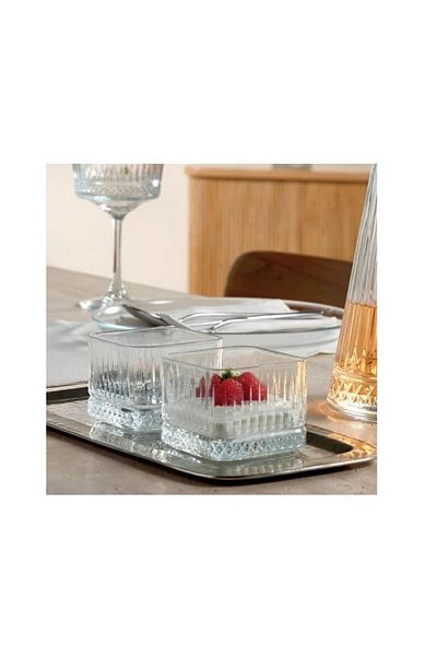 Paşabahçe 530138 Elysia 4-Piece Square Snack Bowl 235Cc