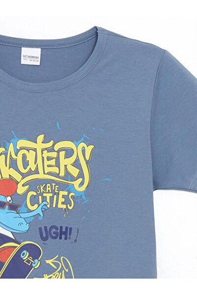 LC Waikiki Crew Neck Men's Shorts Pajama Set (S5)