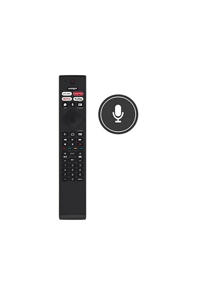 The Bros 398GM08BEPHN0009PH RC4284505/01RP Voice Replaced Remote Control Compatible with Philips TV 4K TV