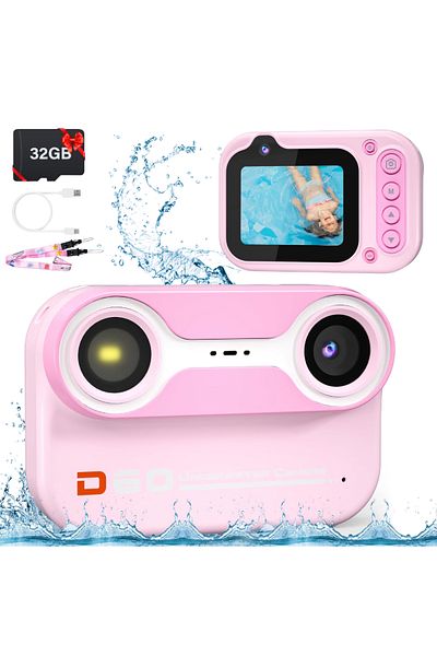 THD Underwater Camera for Kids, Pixels D60, 18 Megapixels, Fullhd 1080p, Selfie Camera
