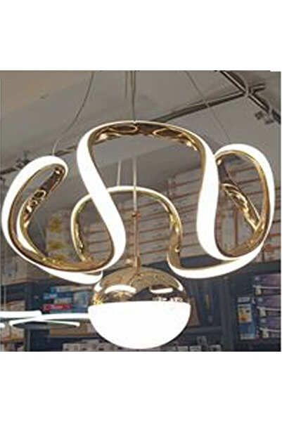 HAS KABLO Damla Model Led Avize 3 Renk Seçenekli Krom Renk