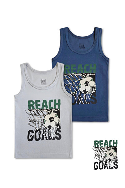 GizaKids 95% Cotton Boys Lycra Combed Cotton Undershirt Undershirt Set of 6