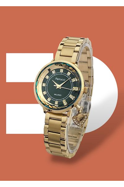 Ferrucci 3 Atm Waterproof Steel Cord Women's Wristwatch