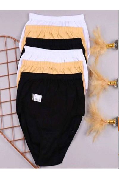 Tutku 12 Pack with Socks Gift Opportunity Product! Women's Bato 100% Cotton Panties 12 Pieces from Authentic Seller