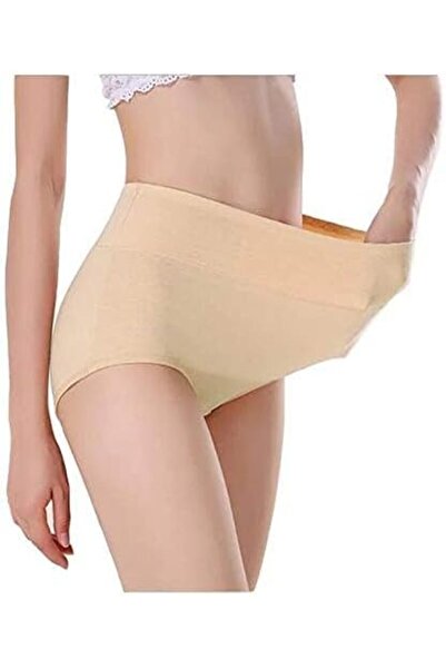 Glamroot Women's Cotton High Waist Full Coverage Tummy Control Panty, Size L