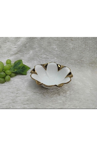 ROY KING ÇIRAĞAN HOME FLORA GOLD 6’lı OVAL ÇEREZLİK SETİ KASE SETİ