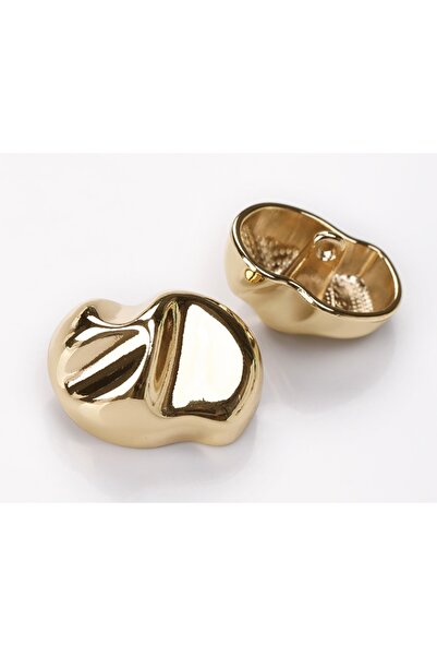 Tasarım GOLD, ASİMETRİK DOKULU ,OVAL KÜÇÜK DÜĞME, 6 ADET