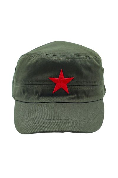 AXE SPORTSWEAR Summer Star Embroidered Adjustable Castro Cap with Velcro Back Hunter Model Hat
