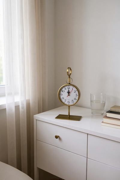 UCR HOME Askılı Saat Masa Üstü Dekoratif Quartz Eskitme Hediyelik Saati