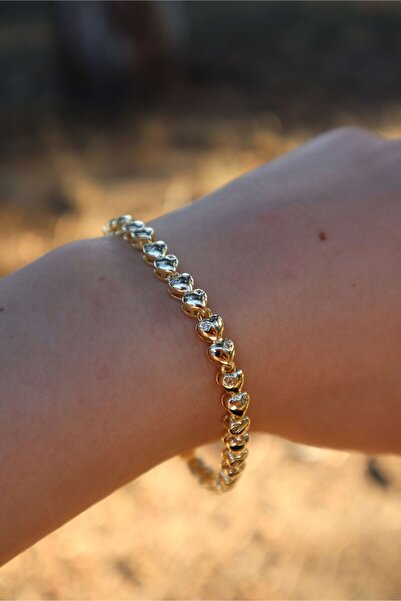 LUMİTO Lumito Kalp Gold Bileklik