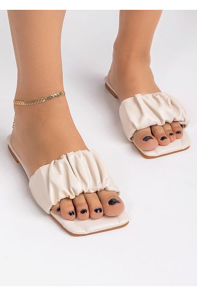 starlike Women's beige slippers A053