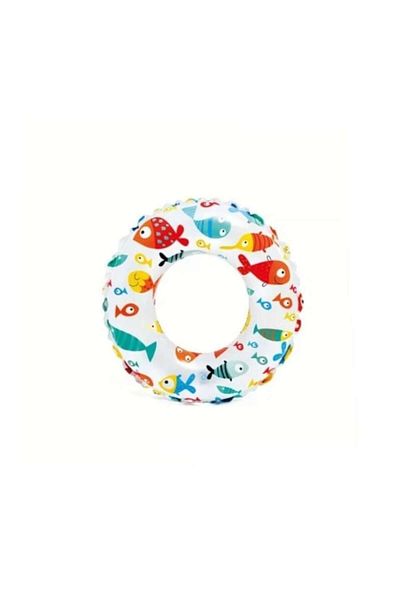 Intex Inflatable Swim Ring Intex, Fish Design, Multicolor, 51 cm, 3 years+