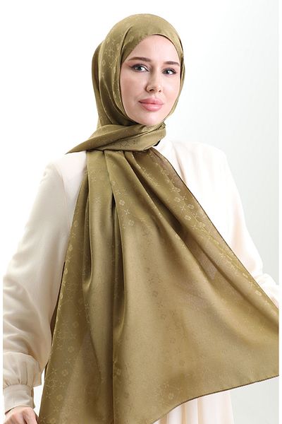 sefamerve Σάλι Karaca Jacquard 81097-10 Λαδί