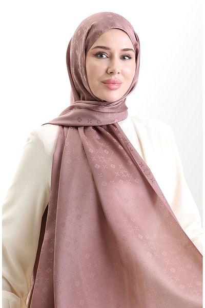sefamerve Karaca Jacquard Shawl 81097-01 Milk Brown