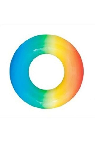 BESTWAY Children's Swim Ring Bestway - Rainbow, Blue/Orange, 91 cm